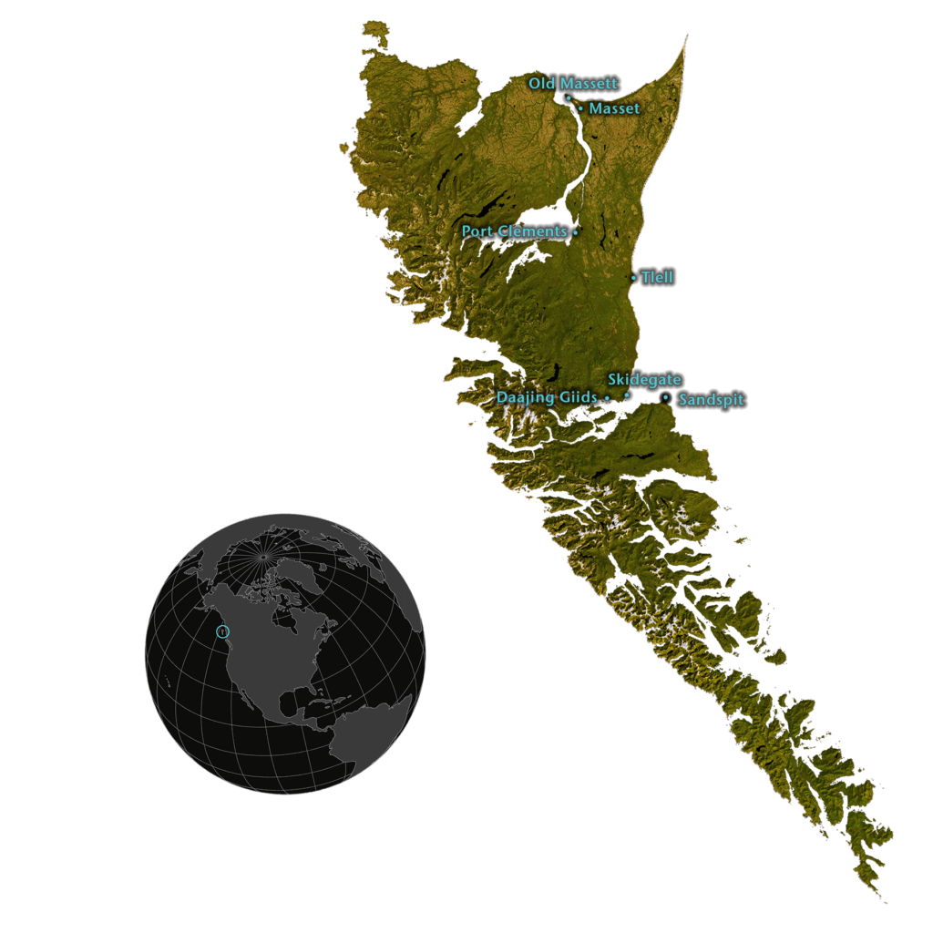 Haida Gwaii Map by Gowgaia Institute 2022